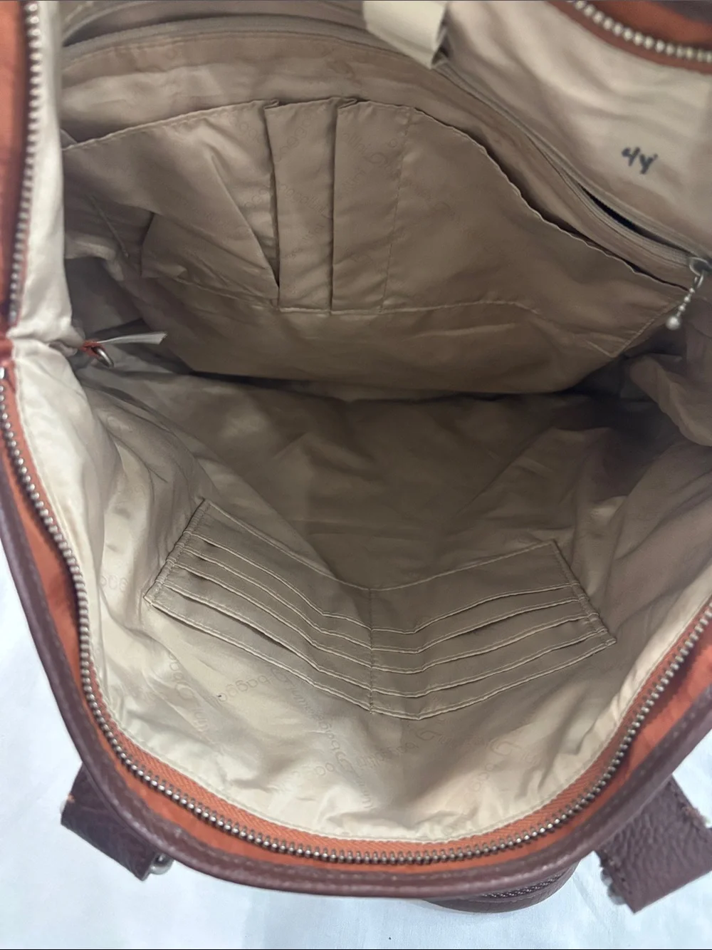 Baggallini Rust Orange/Brown Tote Bag